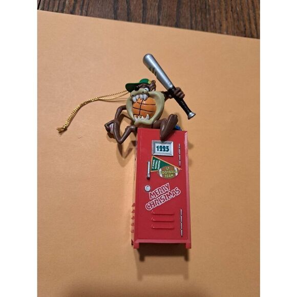 Vintage 1998 Warner Sports Taz Christmas Ornament Tasmanian Devil Looney Tunes - Picture 1 of 9